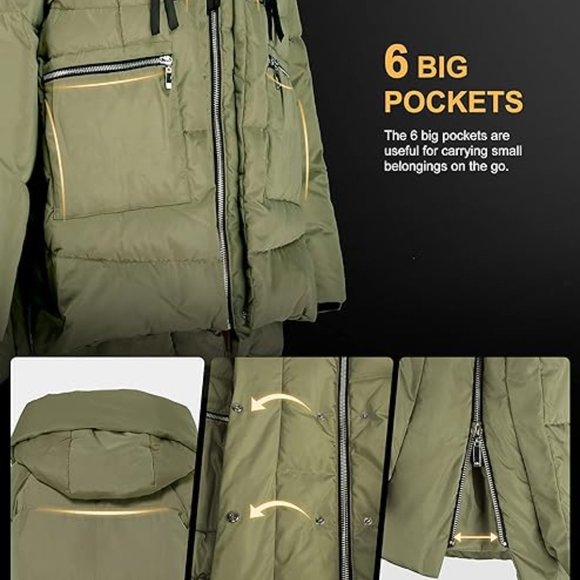 NEW Orolay Women's Thickened Down Jacket Warm Winter Down Coat various sizes - Picture 11 of 16